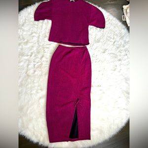 Two piece Zara pink outfit